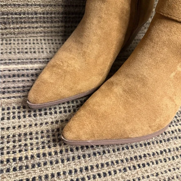 Portland Tan Suede Boots Sz 8 - Picture 4 of 14